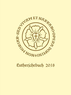 cover image of Lutherjahrbuch 85. Jahrgang 2018